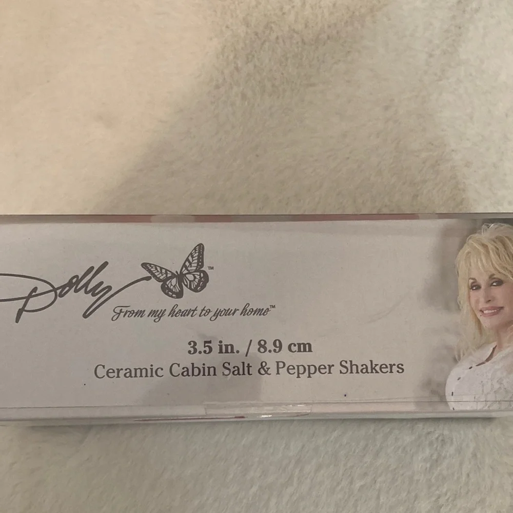 Dolly Parton Ceramic Cabin Salt and Pepper Shakers